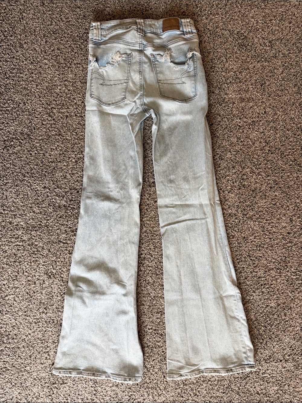 American Eagle Outfitters Light Blue Flare Jeans - Picture 2 of 7